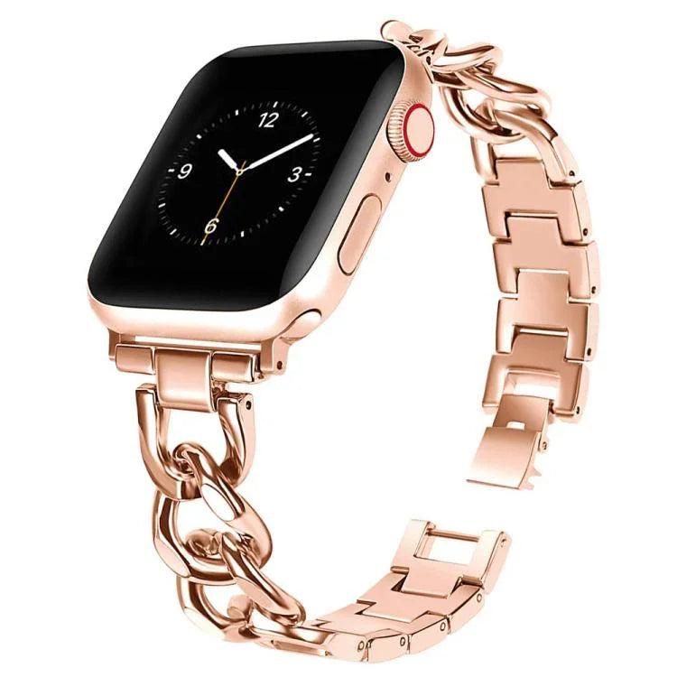 สายรัดนาฬิกาโลหะวงกลมคู่ xDfind สำหรับ Apple Watch ขนาด 42 / 44 / 45 / 46 / 49 มม., สำหรับ Apple Watch ขนาด 38 / 40 / 41 / S10 42 มม.