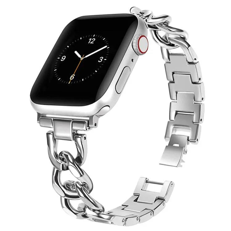 สายรัดนาฬิกาโลหะวงกลมคู่ xDfind สำหรับ Apple Watch ขนาด 42 / 44 / 45 / 46 / 49 มม., สำหรับ Apple Watch ขนาด 38 / 40 / 41 / S10 42 มม.