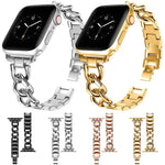 สายรัดนาฬิกาโลหะวงกลมคู่ xDfind สำหรับ Apple Watch ขนาด 42 / 44 / 45 / 46 / 49 มม., สำหรับ Apple Watch ขนาด 38 / 40 / 41 / S10 42 มม.