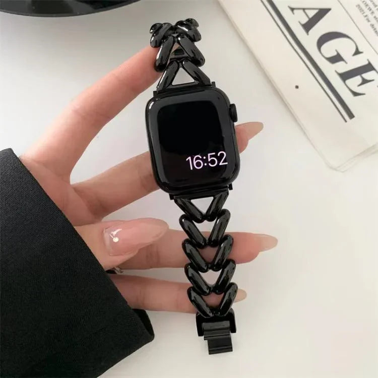 สายรัดนาฬิกาโลหะรูปตัววี xDfind สำหรับ Apple Watch ขนาด 42 / 44 / 45 / 46 / 49 มม., สำหรับ Apple Watch ขนาด 38 / 40 / 41 / S10 42 มม.