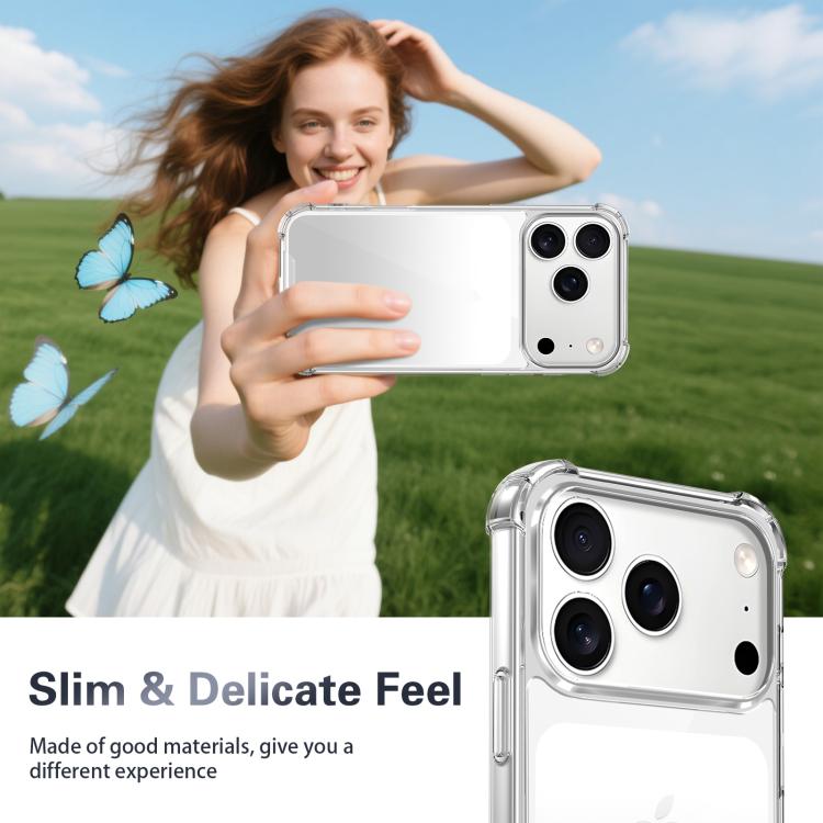 เคสโทรศัพท์อะคริลิก + TPU กันกระแทกสี่มุม สำหรับ iPhone 17 Pro Max, สำหรับ iPhone 17 Pro, สำหรับ iPhone 17, สำหรับ iPhone Air