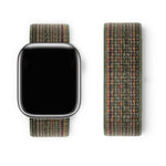 สายรัดนาฬิกาไนลอนแบบห่วงพื้นฐานพร้อมฟิล์มโค้ง 3D สำหรับ Apple Watch Series ขนาด 41 มม., สำหรับ Apple Watch Series ขนาด 38 มม., สำหรับ Apple Watch Series ขนาด 42 มม.