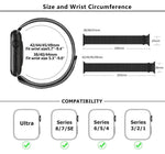 สายรัดนาฬิกาไนลอนแบบห่วงพื้นฐานพร้อมฟิล์มโค้ง 3D สำหรับ Apple Watch Series ขนาด 41 มม., สำหรับ Apple Watch Series ขนาด 38 มม., สำหรับ Apple Watch Series ขนาด 42 มม.