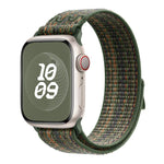 สายรัดนาฬิกาไนลอนแบบห่วงพร้อมฟิล์มโค้ง 3D สำหรับ Apple Watch Series ขนาด 41 มม., สำหรับ Apple Watch Series ขนาด 38 มม., สำหรับ Apple Watch Series ขนาด 42 มม.