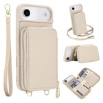 กระเป๋าใส่บัตร RFID แบบซิปสะพายข้างพร้อมเคสโทรศัพท์ สำหรับ iPhone 17 Pro Max, สำหรับ iPhone 17 Pro, สำหรับ iPhone Air, สำหรับ iPhone 15 Pro Max, สำหรับ iPhone 15 Pro, สำหรับ iPhone 15 Plus / 14 Plus