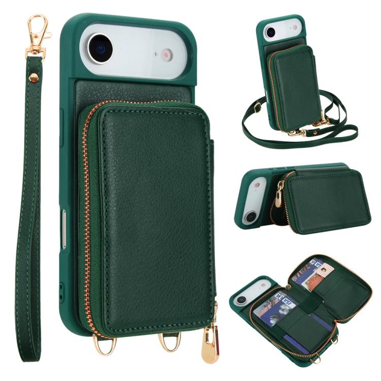 กระเป๋าใส่บัตร RFID แบบซิปสะพายข้างพร้อมเคสโทรศัพท์ สำหรับ iPhone 17 Pro Max, สำหรับ iPhone 17 Pro, สำหรับ iPhone Air, สำหรับ iPhone 15 Pro Max, สำหรับ iPhone 15 Pro, สำหรับ iPhone 15 Plus / 14 Plus