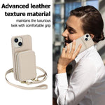กระเป๋าใส่บัตร RFID แบบซิปสะพายข้างพร้อมเคสโทรศัพท์ สำหรับ iPhone 15, สำหรับ iPhone 14 / 13, สำหรับ iPhone 14 Pro, สำหรับ iPhone 14 Pro Max, สำหรับ iPhone 13 Pro Max, สำหรับ iPhone 13 Pro