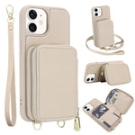 Crossbody Zipper RFID Card Bag Phone Case, For iPhone 12 / 12 Pro, For iPhone 12 Pro Max, For iPhone 11 Pro Max, For iPhone 11, For iPhone 11 Pro