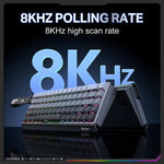 ONIKUMA G69 คีย์บอร์ดแบบมีสาย 68 ปุ่ม พร้อมไฟ RGB และสวิตช์แม่เหล็ก