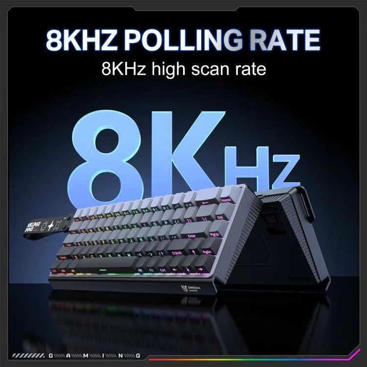ONIKUMA G69 คีย์บอร์ดแบบมีสาย 68 ปุ่ม พร้อมไฟ RGB และสวิตช์แม่เหล็ก