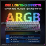 ONIKUMA G69 คีย์บอร์ดแบบมีสาย 68 ปุ่ม พร้อมไฟ RGB และสวิตช์แม่เหล็ก