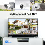 ชุดกล้องเครือข่ายบันทึกวิดีโอ SriHome NVS005-POE065 ความละเอียด 3MP 4 ช่อง POE, 3MP 4 ช่อง