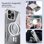 เคสโทรศัพท์โปร่งใส ABEEL MagSafe แหวนแม่เหล็กสี ป้องกันรอยขีดข่วน สำหรับ iPhone 13 Pro Max, iPhone 13 Pro, iPhone 13
