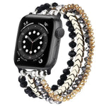 สายรัดนาฬิกาโลหะลูกปัดคริสตัลลูกศร xDfind สำหรับ Apple Watch ขนาด 42 / 44 / 45 / 46 / 49 มม., สำหรับ Apple Watch ขนาด 38 / 40 / 41 / S10 42 มม.