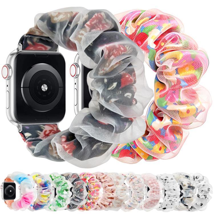 สายรัดนาฬิกาชั้นสองผสมออร์แกนซ่าโพลีเอสเตอร์ xDfind สำหรับ Apple Watch ขนาด 42 / 44 / 45 / 46 / 49 มม., สำหรับ Apple Watch ขนาด 38 / 40 / 41 / S10 42 มม.