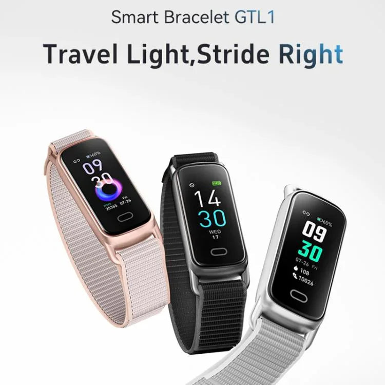 GTL1 สายรัดข้อมืออัจฉริยะหน้าจอ TFT 0.96 นิ้ว รองรับการวัดอัตราการเต้นของหัวใจ