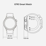 GTR3 นาฬิกาอัจฉริยะฟิตเนสหน้าจอ AMOLED 1.43 นิ้ว รองรับการวัดอัตราการเต้นของหัวใจ