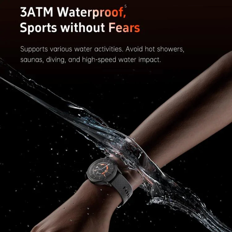 GTR3 นาฬิกาอัจฉริยะฟิตเนสหน้าจอ AMOLED 1.43 นิ้ว รองรับการวัดอัตราการเต้นของหัวใจ