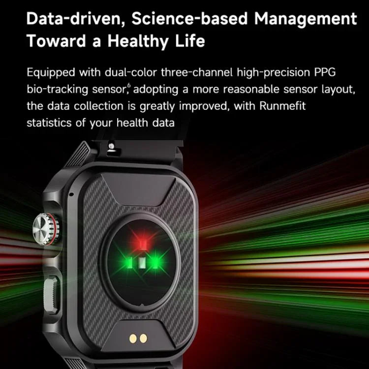 GTS9 นาฬิกาอัจฉริยะหน้าจอ TFT 1.96 นิ้ว สำหรับกิจกรรมกลางแจ้ง ทนทาน กันน้ำ 3ATM