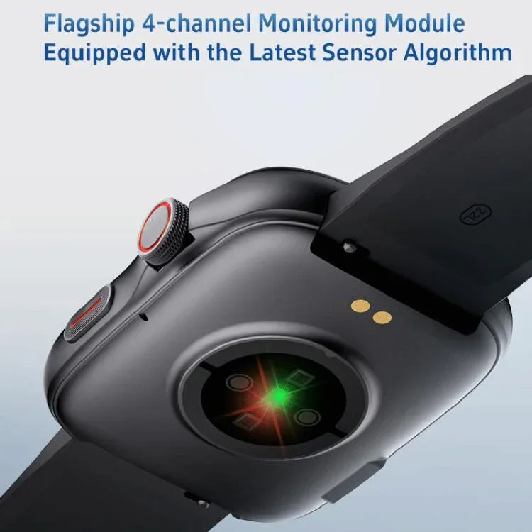 GTS10 สมาร์ทวอทช์ฟิตเนสหน้าจอ AMOLED 1.95 นิ้ว รองรับการตรวจวัดอัตราการเต้นของหัวใจ