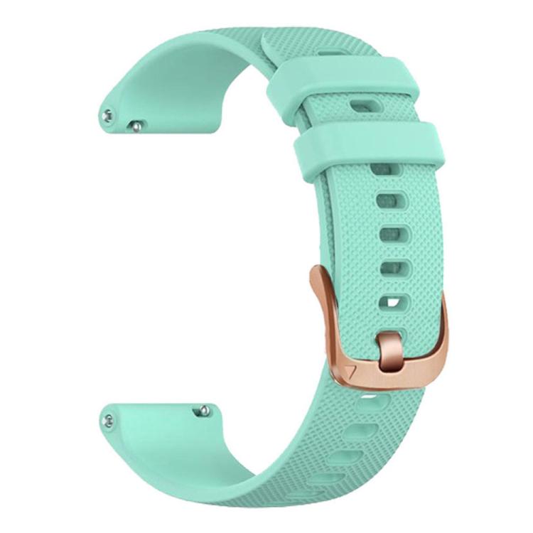 For Garmin Vivoactive 5 / Venu / Forerunner 165 xDfind Rose Gold Buckle Silicone Sport Watch Band, 18mm, 20mm, 22mm