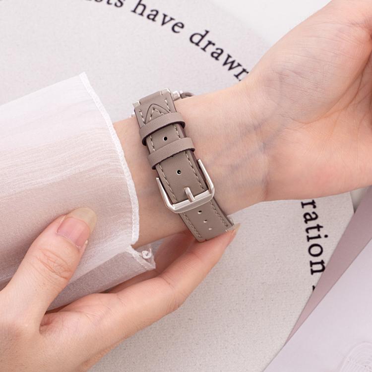 สายรัดนาฬิกาหนังผสมโลหะโซ่ผ้ายีนส์ xDfind สำหรับ Apple Watch ขนาด 42 / 44 / 45 / 46 / 49 มม., สำหรับ Apple Watch ขนาด 38 / 40 / 41 / S10 42 มม.