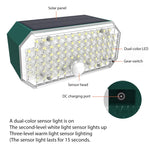 ไฟผนังเซ็นเซอร์สีคู่โซลาร์เซลล์ LED กำลังสูง N776B