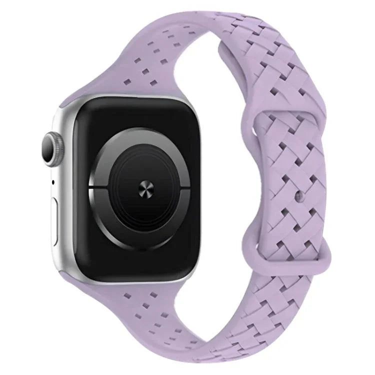 สายรัดนาฬิกาซิลิโคนถักหัวเข็มขัดผีเสื้อ xDfind สำหรับ Apple Watch ขนาด 42 / 44 / 45 / 46 / 49 มม., สำหรับ Apple Watch ขนาด 38 / 40 / 41 / S10 42 มม.