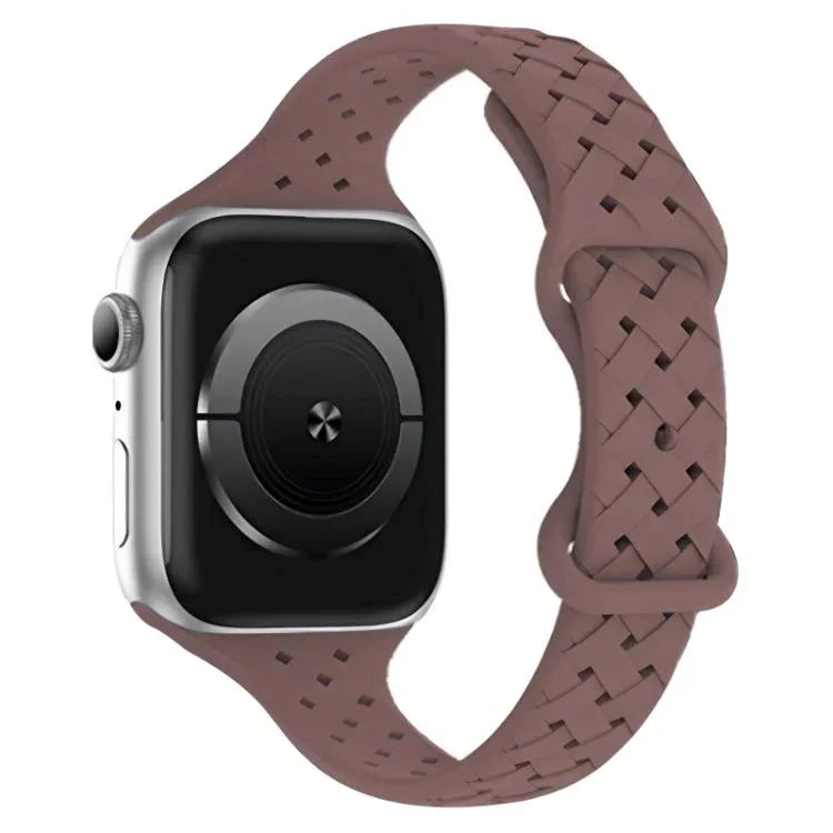 สายรัดนาฬิกาซิลิโคนถักหัวเข็มขัดผีเสื้อ xDfind สำหรับ Apple Watch ขนาด 42 / 44 / 45 / 46 / 49 มม., สำหรับ Apple Watch ขนาด 38 / 40 / 41 / S10 42 มม.