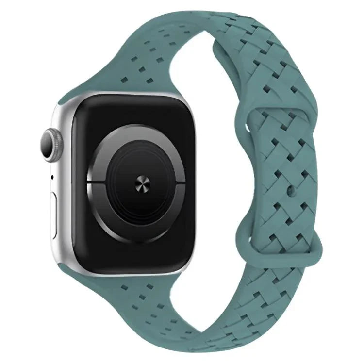 สายรัดนาฬิกาซิลิโคนถักหัวเข็มขัดผีเสื้อ xDfind สำหรับ Apple Watch ขนาด 42 / 44 / 45 / 46 / 49 มม., สำหรับ Apple Watch ขนาด 38 / 40 / 41 / S10 42 มม.