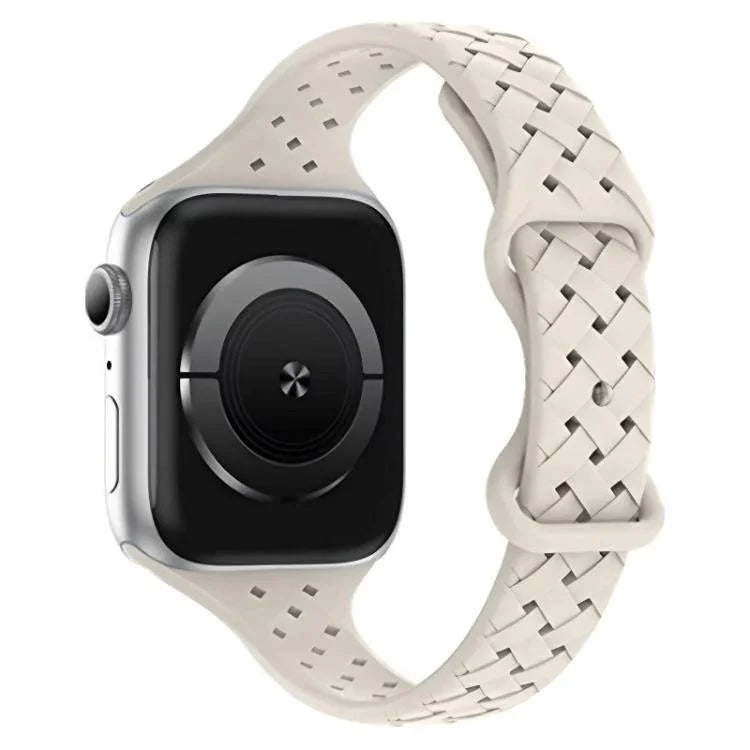 สายรัดนาฬิกาซิลิโคนถักหัวเข็มขัดผีเสื้อ xDfind สำหรับ Apple Watch ขนาด 42 / 44 / 45 / 46 / 49 มม., สำหรับ Apple Watch ขนาด 38 / 40 / 41 / S10 42 มม.