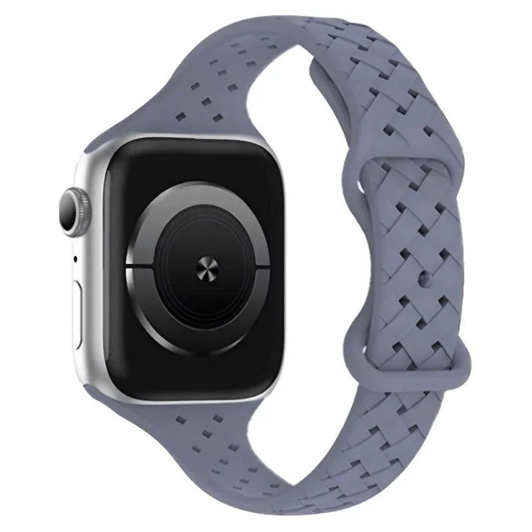 สายรัดนาฬิกาซิลิโคนถักหัวเข็มขัดผีเสื้อ xDfind สำหรับ Apple Watch ขนาด 42 / 44 / 45 / 46 / 49 มม., สำหรับ Apple Watch ขนาด 38 / 40 / 41 / S10 42 มม.