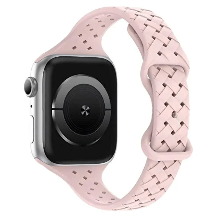 สายรัดนาฬิกาซิลิโคนถักหัวเข็มขัดผีเสื้อ xDfind สำหรับ Apple Watch ขนาด 42 / 44 / 45 / 46 / 49 มม., สำหรับ Apple Watch ขนาด 38 / 40 / 41 / S10 42 มม.