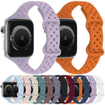 สายรัดนาฬิกาซิลิโคนถักหัวเข็มขัดผีเสื้อ xDfind สำหรับ Apple Watch ขนาด 42 / 44 / 45 / 46 / 49 มม., สำหรับ Apple Watch ขนาด 38 / 40 / 41 / S10 42 มม.