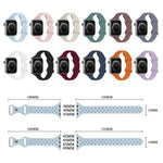 สายรัดนาฬิกาซิลิโคนถักหัวเข็มขัดผีเสื้อ xDfind สำหรับ Apple Watch ขนาด 42 / 44 / 45 / 46 / 49 มม., สำหรับ Apple Watch ขนาด 38 / 40 / 41 / S10 42 มม.