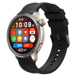 xDfind Black Buckle Silicone Watch Band, For Amazfit Balance