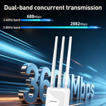 COMFAST CF-EW87 เราเตอร์ไร้สาย WiFi7 ความเร็ว 3600Mbps สองย่านความถี่ สำหรับใช้งานกลางแจ้ง ปลั๊ก AU, ปลั๊ก EU, ปลั๊ก US, ปลั๊ก UK