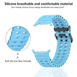 สายซิลิโคน Marine Double Buckle พร้อมฟิล์มโค้ง 3D สำหรับ Samsung Galaxy Watch Ultra 2025, สำหรับ Samsung Galaxy Watch Ultra 47mm