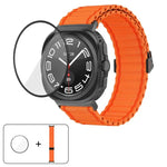สายไนลอน Marine Loop พร้อมฟิล์มโค้ง 3D สำหรับ Samsung Galaxy Watch Ultra 2025, สำหรับ Samsung Galaxy Watch Ultra 47mm