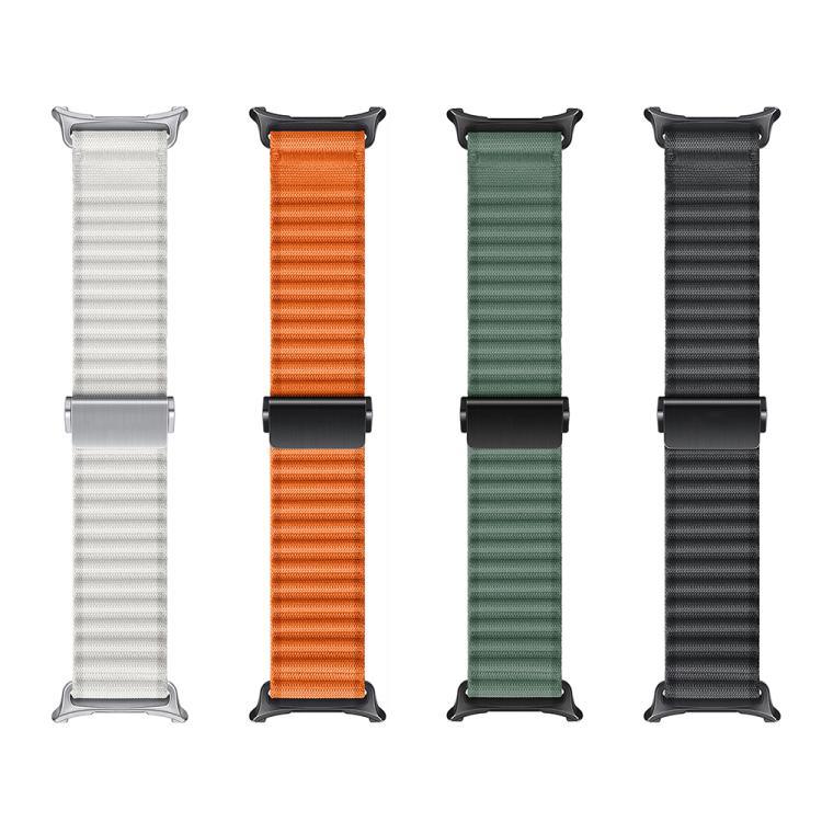 สายไนลอน Marine Loop พร้อมฟิล์มโค้ง 3D สำหรับ Samsung Galaxy Watch Ultra 2025, สำหรับ Samsung Galaxy Watch Ultra 47mm