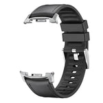 สายหนังซิลิโคนพร้อมฟิล์มโค้ง 3D สำหรับ Samsung Galaxy Watch8 Classic 46mm, สำหรับ Samsung Galaxy Watch8 44mm, สำหรับ Samsung Galaxy Watch8 40mm