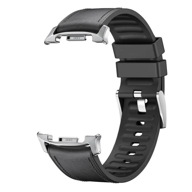 สายหนังซิลิโคนพร้อมฟิล์มโค้ง 3D สำหรับ Samsung Galaxy Watch8 Classic 46mm, สำหรับ Samsung Galaxy Watch8 44mm, สำหรับ Samsung Galaxy Watch8 40mm