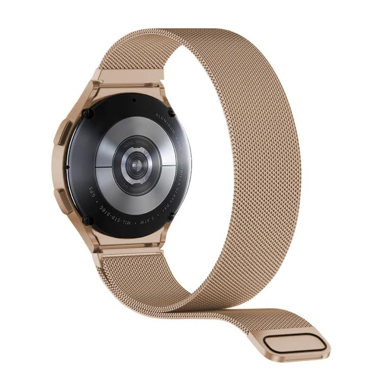 สายรัดนาฬิกาเหล็กสแตนเลสแม่เหล็กมิลานีสพร้อมฟิล์มโค้ง 3D สำหรับ Samsung Galaxy Watch FE 40mm, สำหรับ Samsung Galaxy Watch7 44mm, สำหรับ Samsung Galaxy Watch7 40mm, สำหรับ Samsung Galaxy Watch6 Classic 47mm, สำหรับ Samsung Galaxy Watch6 44mm