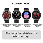 สายรัดนาฬิกาเหล็กสแตนเลสแม่เหล็กมิลานีสพร้อมฟิล์มโค้ง 3D สำหรับ Samsung Galaxy Watch FE 40mm, สำหรับ Samsung Galaxy Watch7 44mm, สำหรับ Samsung Galaxy Watch7 40mm, สำหรับ Samsung Galaxy Watch6 Classic 47mm, สำหรับ Samsung Galaxy Watch6 44mm