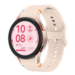 สายซิลิโคนเย็บลายเรียบพร้อมฟิล์มโค้ง 3D, สำหรับ Samsung Galaxy Watch6 44mm, สำหรับ Samsung Galaxy Watch6 40mm, สำหรับ Samsung Galaxy Watch6 Classic 43mm, สำหรับ Samsung Galaxy Watch5 44mm