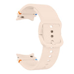 สายซิลิโคนเย็บลายเรียบพร้อมฟิล์มโค้ง 3D, สำหรับ Samsung Galaxy Watch5 Pro 45mm, สำหรับ Samsung Galaxy Watch5 40mm, สำหรับ Samsung Galaxy Watch4 44mm, สำหรับ Samsung Galaxy Watch4 40mm