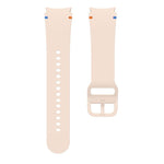 สายซิลิโคนเย็บเรียบพร้อมฟิล์มโค้ง 3D สำหรับ Samsung Galaxy Watch4 Classic 46mm, สำหรับ Samsung Galaxy Watch4 Classic 42mm, สำหรับ Samsung Galaxy Watch5 Active 40mm, สำหรับ Samsung Galaxy Watch5 Active 44mm