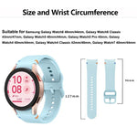 สายซิลิโคนเย็บเรียบพร้อมฟิล์มโค้ง 3D สำหรับ Samsung Galaxy Watch4 Active 40mm, สำหรับ Samsung Galaxy Watch4 Active 44mm