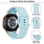 สายซิลิโคนเย็บลายเรียบพร้อมฟิล์มโค้ง 3D, สำหรับ Samsung Galaxy Watch5 Pro 45mm, สำหรับ Samsung Galaxy Watch5 40mm, สำหรับ Samsung Galaxy Watch4 44mm, สำหรับ Samsung Galaxy Watch4 40mm