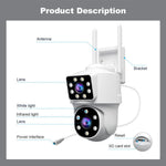 Srihome SH063 กล้องวงจรปิดพาโนรามาความละเอียด 4MP เลนส์คู่ HD, SH063